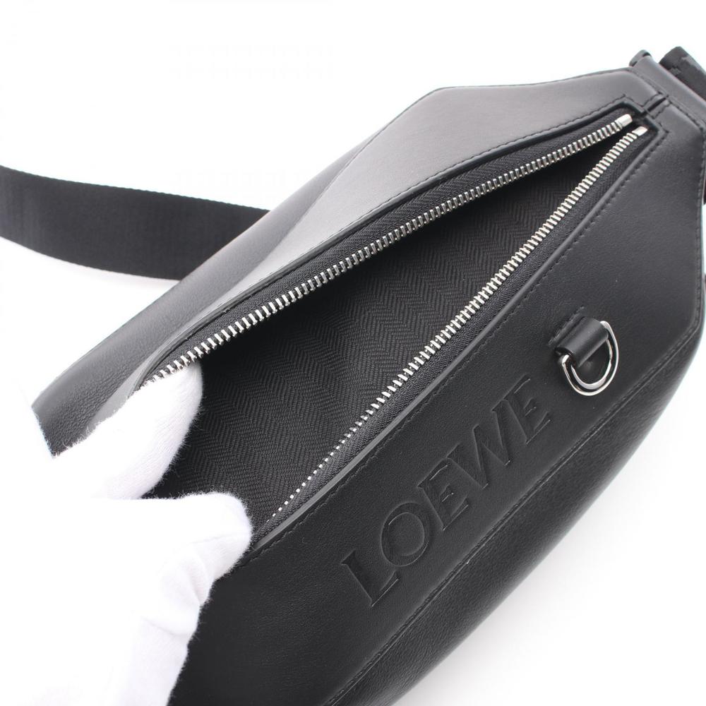 Loewe Convertible Sling Waist Bag Body Leather Black - Picture 5 of 6